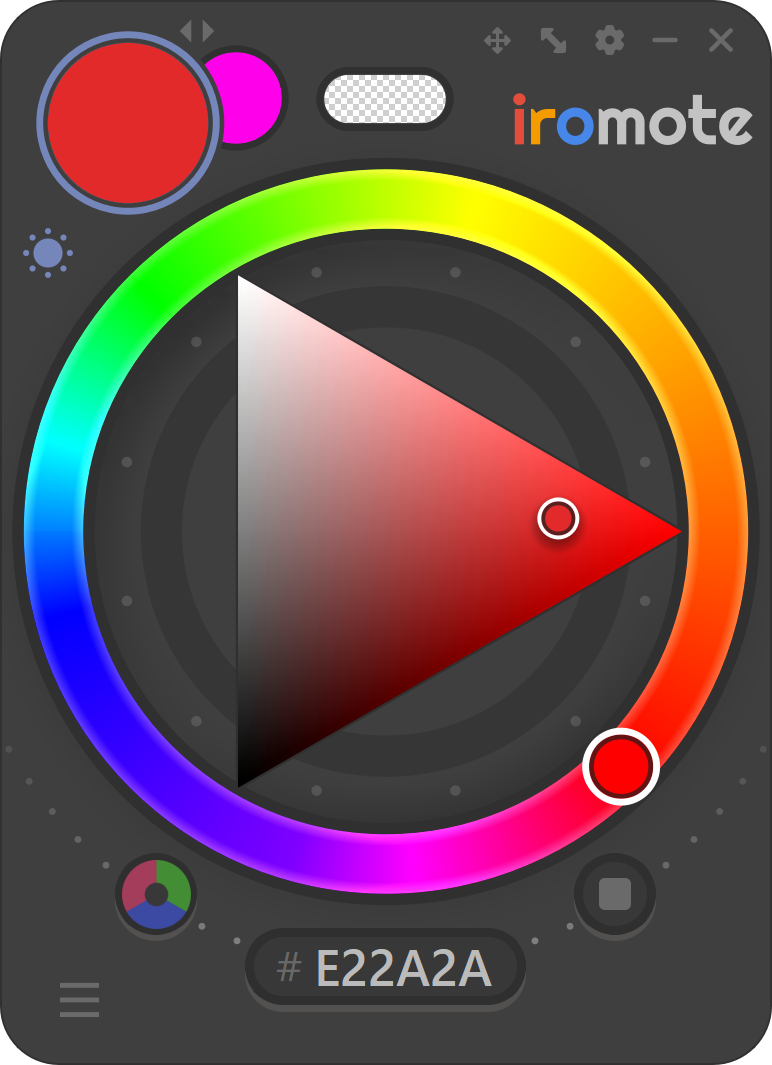 Sliders hidden, dark mode